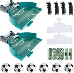 Football Table Interactive Game, Mini Tabletop Soccer Pinball Games, Hand-Eye Coordination Classic Parent-Child Interactive Desktop Sport Board Game, Double Battle Table Soccer Game (Large - 6 Balls) -BEYBLADE Sale Store 51c9A7UBKoL