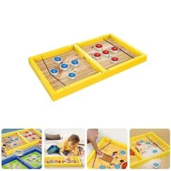 Soccer Gifts Fast Sling Puck Game Plastic Sling Football Shot Board Game Large Table Interaction Speed Track Toy For Party Home Family Parents-Child Boys Girls Adult Yellow -BEYBLADE Sale Store 51cyvPybAOL