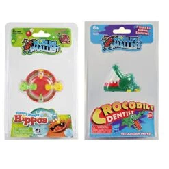 Worlds Smallest Games Bundle Set Of 2 - Hungry Hungry Hippos - Crocodile Dentist