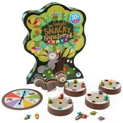 Educational Insights Special Edition The Sneaky, Snacky Squirrel Game, Preschool & Toddler Board Game For Kids 3-5 Years, Color Matching, Fine Motor Skills