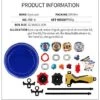 Bey Battling Top Burst | Burst Evolution Combination Series 4D | Set Of 4 Fighter Gyroscope 4D Fusion Model | 2 Launcher And 1 Beystadium -BEYBLADE Sale Store 51d9fcG0gfL