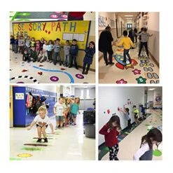 HK Studio Education Floor Decal For Classroom Decor - Frog Hopping Game On Wooden Logs Decals For Boosting Gross Motor Skills - Sensory Path - Indoor School Montessori Gym -BEYBLADE Sale Store 51dbVIoan7L