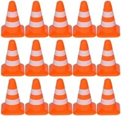 CANIGHT Toys 126pcs Soccer Cones Capture Practice Educational Flag Traffic Agility Roadblock Signs Reflective Day Simulation Training Prop Play Miniature Cones, Car Gadgets -BEYBLADE Sale Store 51eP 2px5iL. AC