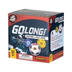 GoLong Football Dice Game | For Sports Fans, Families And Kids | Includes Travel Bag For Dads And Boys