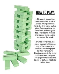 Buzzed Blocks Adult Drinking Game - 54 Blocks With Hilarious Drinking Commands And Games On 40 Of Them | Perfect Pregame Party Starter | Entertaining Party Game For Adults | Novelty Funny Gifts -BEYBLADE Sale Store 51hr3lCZDoL