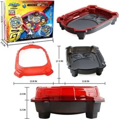Bey Battling Top Burst Stadium Battle Set -- Complete Battle Game Set With Stadium, 8 Bey Blades Toys & 2 Two-Way LR Launchers Grip Combat Battling Game Toys Birthday Gifts For 8-12 Boys Children Kids -BEYBLADE Sale Store 51iIKhh8ssL
