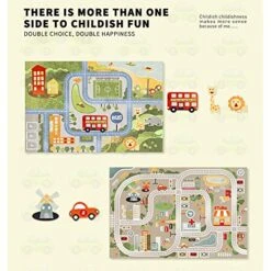 GENERIC Car Rug, Road And Traffic Carpet Non-Slip Multi Color Area Rug For Living Room Bedroom (City 2) -BEYBLADE Sale Store 51idAtCvoOL