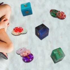 Resin Dice Molds + Chips Silicone Molds For Epoxy，Left Right Center Dice Game Resin Molds，Chips And 3D Dice Resin Silicone Molds Set，LCR Game Dice Chips Mold Kit，Handmade Craft Tool Game Lovers Gifts -BEYBLADE Sale Store 51jHFVPaUaL