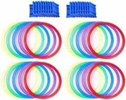 Children's Soft Hopscotch Circle, Sensory Training Fitness Ring, 20 Circles And 20 Buttons, Can Be Assembled At Will (Color : 20pcs, Size : 48cm) -BEYBLADE Sale Store 51kYOuCBxOL. AC 2