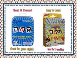 George & Company LCR Left Right Center Dice Game Prime 2-Pack Bundle | Original LCR Left Center Right Dice Game (Blue Tin) + New LCR Card Game | George And Company Left Center Right Game -BEYBLADE Sale Store 51kaXyVCPUL
