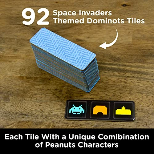 AQUARIUS Space Invaders Dominots Tile Game - Space Invader Themed Tile Game - Family Fun For Kids & Adults - Officially Licensed Space Invaders Merchandise & Collectibles 4 AQUARIUS Space Invaders Dominots Tile Game - Space Invader Themed Tile Game - Family Fun For Kids & Adults - Officially Licensed Space Invaders Merchandise & Collectibles - Image 2