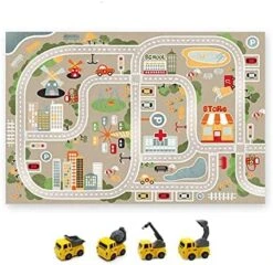 GENERIC Car Rug, Road And Traffic Carpet Non-Slip Multi Color Area Rug For Living Room Bedroom (City 2) -BEYBLADE Sale Store 51mjnu1eRQL. AC