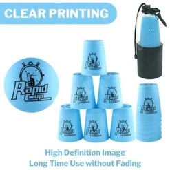 Lancisism 48Pcs Quick Stacking Cups Set, BPA-Free Material Sports Training Stacking Cup Game, Classic Family Game For Kids Adults Family, Great Gift Idea (Blue & Green & Purple & Red) -BEYBLADE Sale Store 51mqVsubqrL