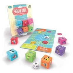 ThinkFun Yoga Dice Game For Boys And Girls Ages 6 And Up - Learn Yoga With A Game