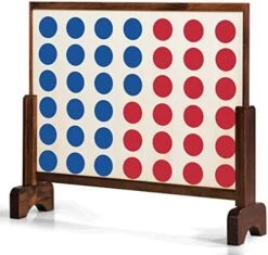 Costzon Giant 4 In A Row, Wooden Four Connect Game Set, 4 To Score Classic Toy For Adults And Kids With Coins& Portable Carry Bag, Families Outdoor Indoor Game For Backyard, Lawn, Party, Bar -BEYBLADE Sale Store 51nN0POYL. AC