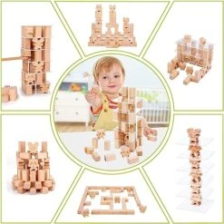 Atoylink 63Pcs Wooden Stacking Board Games For Kids Toddler Tower Building Blocks With Acrylic Board Cat & Mouse Balancing Family Games Montessori Toys For For 2 3 4 Year Old Boys Girls Gift -BEYBLADE Sale Store 51qCyzPXjhL