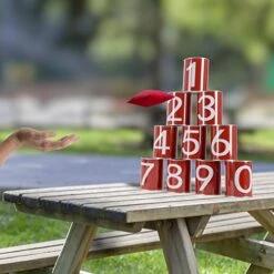 Hey! Play! Carnival Games For Kids, Bean Bag Can Toss Outdoor Game For Adults, Kids, Boys And Girls , Red -BEYBLADE Sale Store 51rh4UTc3DL