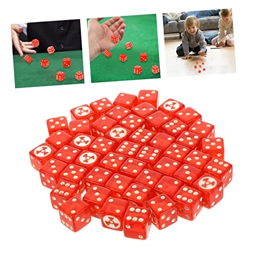 50pcs Nuclear Flag Dice Red Dice Role Playing Dice Desk Top Fan 6 Sided Game Dice Math Dice Game Teaching Dice Dots Dice Entertainment Dices Dice Toy Red Gift Acrylic Desktop 5 50pcs Nuclear Flag Dice Red Dice Role Playing Dice Desk Top Fan 6 Sided Game Dice Math Dice Game Teaching Dice Dots Dice Entertainment Dices Dice Toy Red Gift Acrylic Desktop - Image 3