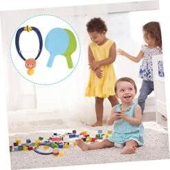 Toddmomy 1 Set Table Tennis Toys Kids Educational Toys Christmas Toys Kids Sports Toys Pong Paddles Game Table Tennis Equipment Cool Toys For Boys 10-12 Plastic Indoor Game Toys Hanging Bat