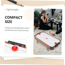 Kisangel 1pc Ice Hockey Table Hockey Toys Mini Toy Toys For Kids Boys Creative Ice Hockey Toy Board Game Toy Party Tabletop Toy Air Puck Plastic Child White Wooden Toys -BEYBLADE Sale Store 51sW7QToc4L