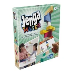 MONOPOLY Jenga Maker, Wooden Blocks, Stacking Tower Game, Game For Kids Ages 8 And Up, Game For 2-6 Players, Multicolor