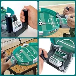 Football Table Interactive Game, Mini Tabletop Soccer Pinball Games, Hand-Eye Coordination Classic Parent-Child Interactive Desktop Sport Board Game, Double Battle Table Soccer Game (Large - 6 Balls) -BEYBLADE Sale Store 51swmFQb2VL