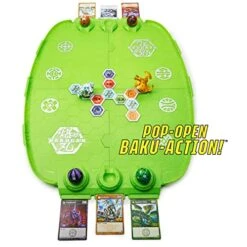 Bakugan Evo Battle Arena, Includes Exclusive Leonidas Bakugan, 2 Cards And BakuCores, Neon Game Board For Bakugan Collectibles, Ages 6 And Up -BEYBLADE Sale Store 51tec40D8cL