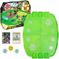 Bakugan Evo Battle Arena, Includes Exclusive Leonidas Bakugan, 2 Cards And BakuCores, Neon Game Board For Bakugan Collectibles, Ages 6 And Up -BEYBLADE Sale Store 51ukIOmAyiL. AC