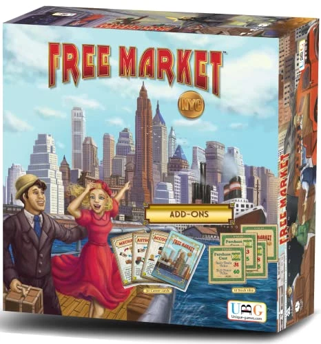 Free Market NYC Board Game – Strategy & Worker Placement Tabletop Game | Bundle With 2 Add-Ons 3 Free Market NYC Board Game – Strategy & Worker Placement Tabletop Game | Bundle With 2 Add-Ons