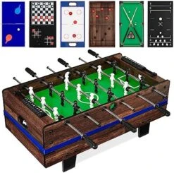 Best Choice Products 11-in-1 Kids Combo Game Table Set For Home, Game Room W/Ping Pong, Foosball, Table Hockey, Chess, Checkers, Shuffleboard, Bowling, 5 Accessory Bags -BEYBLADE Sale Store 51x4nfX4B7L. AC