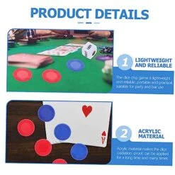 HOLIDYOYO Dice Game Chip 2 Sets Game Dice For Women Classic Center Right Dice Game Dice Set Right Left Center Game Dice Cool Gadgets For Teens Dice Games For Dice Games For Families Chip -BEYBLADE Sale Store 51xDEiEdFwL