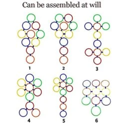 XLTTY Hopscotch Ring Game Set, Children's Carnival Hopscotch Ring Game Toy, Parent-Child Interactive Toy (Size : 28CM) -BEYBLADE Sale Store 51xIQusnsZL