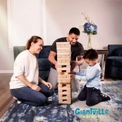 Giantville Giant Tumbling Timber Toy + Storage Crate/Platform - 60-Pc Jumbo Wooden Blocks Board/Floor Game For Kids And Adults - Premium Pine Wood, Life Size - Grows To Over 5-feet Tall While Playing 12 Giantville Giant Tumbling Timber Toy + Storage Crate/Platform - 60-Pc Jumbo Wooden Blocks Board/Floor Game For Kids And Adults - Premium Pine Wood, Life Size - Grows To Over 5-feet Tall While Playing -BEYBLADE Sale Store 51xQWpqBXCL
