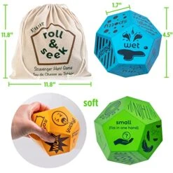 Rivajam Scavenger Hunt Game For Kids Ages 4-8, Toddler & Family Find It Game With Dice, Nature Educational Outdoor Toys Family Games For Kids Learning, Indoor And Outdoor Home & Camping Games For Kids