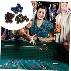 SAFIGLE 15 Sets 30pcs Regular Point Dice Colored Dice Role Playing Dice Black Decor Party Game Dice Mini Dice Teaching Math Dice Party Game Dot Dices Dice Game Playing Props Dice Props Toy -BEYBLADE Sale Store 51xvB4ucQaL
