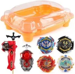 MEDMHSMA Bey Battling Top Battle Stadium Battle Set, 6 Battling Tops, 2 Latest Launchers, And 1 Flame Themed Arena, Great Gift For Kids Boys Age 6 And Up,Blue -BEYBLADE Sale Store 51yfhIQ6aOL. AC