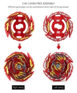 Bey Burst Battle Evolution 4 In 1 Metal Fusion Attack Set With 4D Launcher Grip Tops Set -BEYBLADE Sale Store 51yjq3uTa2L