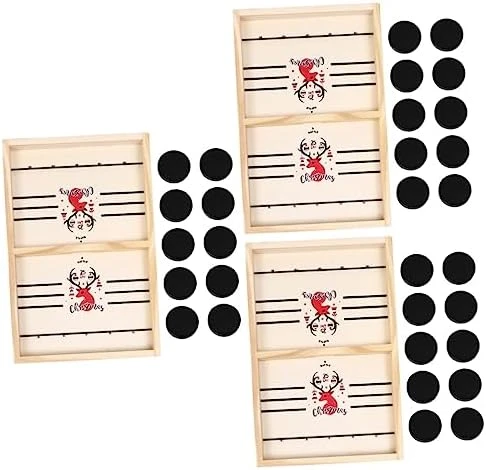 Ibasenice 2 Sets Catapult Chess Wooden Chess Board Air Hockey Football Toys Winner Fun Toys Catapult Game Plaything Educational Plaything Board Game Child Desktop Air Hockey Puck 10 Ibasenice 2 Sets Catapult Chess Wooden Chess Board Air Hockey Football Toys Winner Fun Toys Catapult Game Plaything Educational Plaything Board Game Child Desktop Air Hockey Puck - Image 8