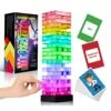 Family Games For Kids Adults,Light Up Tumble Tower With 3 Flash Mode,Stacking Board Games With 50 Funny Cards,Great Party Games For Game Night Family Gatherings Camping Travel,Fun Games Toy Gift Ideas -BEYBLADE Sale Store 51zv9g7bqIL