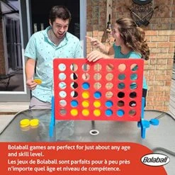 Large 4-in-a-Row Game - Giant Outdoor Family Fun, Jumbo Lawn & Patio Game For Adults & Kids | Perfect Outdoor Games, Backyard Carnival Floor Games & Giant Connect 4 Yard Game In Red, Blue & Yellow -BEYBLADE Sale Store 610OCf3MkBL