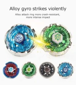 GOIJRER Gyros 4 Pieces Pack Battling Tops Metal Fusion Starter Set With Stickers Two Launchers Gift Idea Toys With Storage Box… 10 GOIJRER Gyros 4 Pieces Pack Battling Tops Metal Fusion Starter Set With Stickers Two Launchers Gift Idea Toys With Storage Box… -BEYBLADE Sale Store 611CZLJf5sL