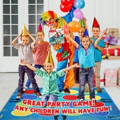 Classic Twist Poses Floor Game, FunKidz Giant Mat Party Games For Kids Adults With Unordered Color Spots Bigger Size Family Indoor And Outdoor Activity For Boys Girls Gift -BEYBLADE Sale Store 611prw7OrtL