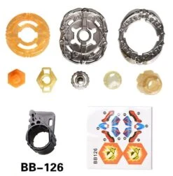 Gyros 6 Pack Bey Burst Battling Tops Metal Fusion Starter Set With Stickers Two Launchers -BEYBLADE Sale Store 6161CwZYNiL