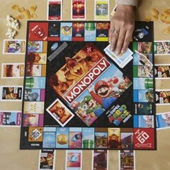Hasbro Gaming Monopoly The Super Mario Bros. Movie Edition Kids Board Game | Family Games For Super Mario Fans | Includes Bowser Token | Ages 8+ | 2-6 Players -BEYBLADE Sale Store 61DB3dyCZ7L