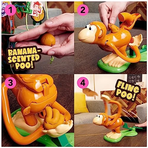 Monkey See Monkey Poo Game For Kids With Banana-Scented Fake Poop, Fun Games | Sensory Toys | Family Games | Funny Gifts, For Preschoolers Ages 4+ 5 Monkey See Monkey Poo Game For Kids With Banana-Scented Fake Poop, Fun Games | Sensory Toys | Family Games | Funny Gifts, For Preschoolers Ages 4+ - Image 3