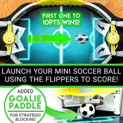 Franklin Sports Mini Tabletop Soccer Shootout Game - Arcade Style Soccer Table Game For All Ages- Electronic LED Scoreboard And Sounds -BEYBLADE Sale Store 61GXV0kQLNS