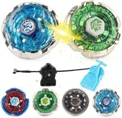 GOIJRER Gyros 4 Pieces Pack Battling Tops Metal Fusion Starter Set With Stickers Two Launchers Gift Idea Toys With Storage Box… 13 GOIJRER Gyros 4 Pieces Pack Battling Tops Metal Fusion Starter Set With Stickers Two Launchers Gift Idea Toys With Storage Box… -BEYBLADE Sale Store 61Ibi8S3v4L. AC