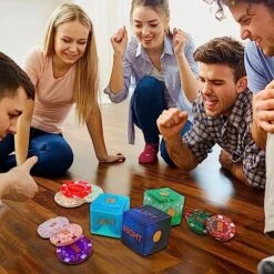 Resin Dice Molds + Chips Silicone Molds For Epoxy，Left Right Center Dice Game Resin Molds，Chips And 3D Dice Resin Silicone Molds Set，LCR Game Dice Chips Mold Kit，Handmade Craft Tool Game Lovers Gifts -BEYBLADE Sale Store 61KoqvHttuL