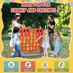 Unihex Jumbo 4-to-Score Giant Game Set For Kids Adult Family Party Fun,3.6FT Tall 4 In A Row Connect Game For Indoor Outdoor Backyard -BEYBLADE Sale Store 61LagLkB9uL