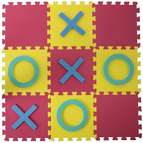 Hey! Play! Giant Classic Tic Tac Toe Game – Oversized Interlocking Coloful EVA Foam Squares With Jumbo X And O Pieces For Indoor And Outdoor Play (80-3344) 5 Hey! Play! Giant Classic Tic Tac Toe Game – Oversized Interlocking Coloful EVA Foam Squares With Jumbo X And O Pieces For Indoor And Outdoor Play (80-3344) - Image 3